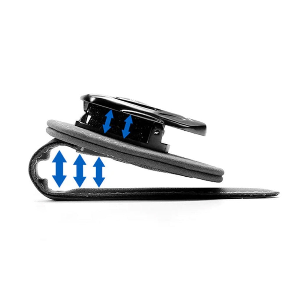 Clip para gafas multifuncional de ante con el logotipo de su coche